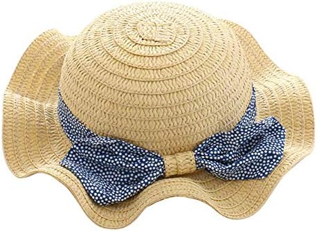 Baby Hat Summer Straw Hat Bowknot Beach Sun Protection Hat for Girls