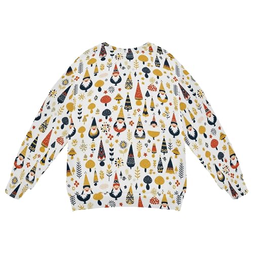 JUNZAN Christmas Gnomes Trees Kids Boys Sweatshirts Hoodies Long Sleeve Kids Hoodies Boys Sports 4T2