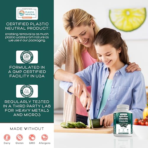 Teaveli Organic Spirulina And Chlorella Capsules thumb #5