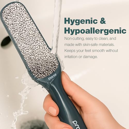 Image of Probelle Double Sided Multidirectional Nickel Foot File Callus Remover - Immediately Reduces calluses and Corns to Powder for Instant Results, Safe Tool (Dark Grey)