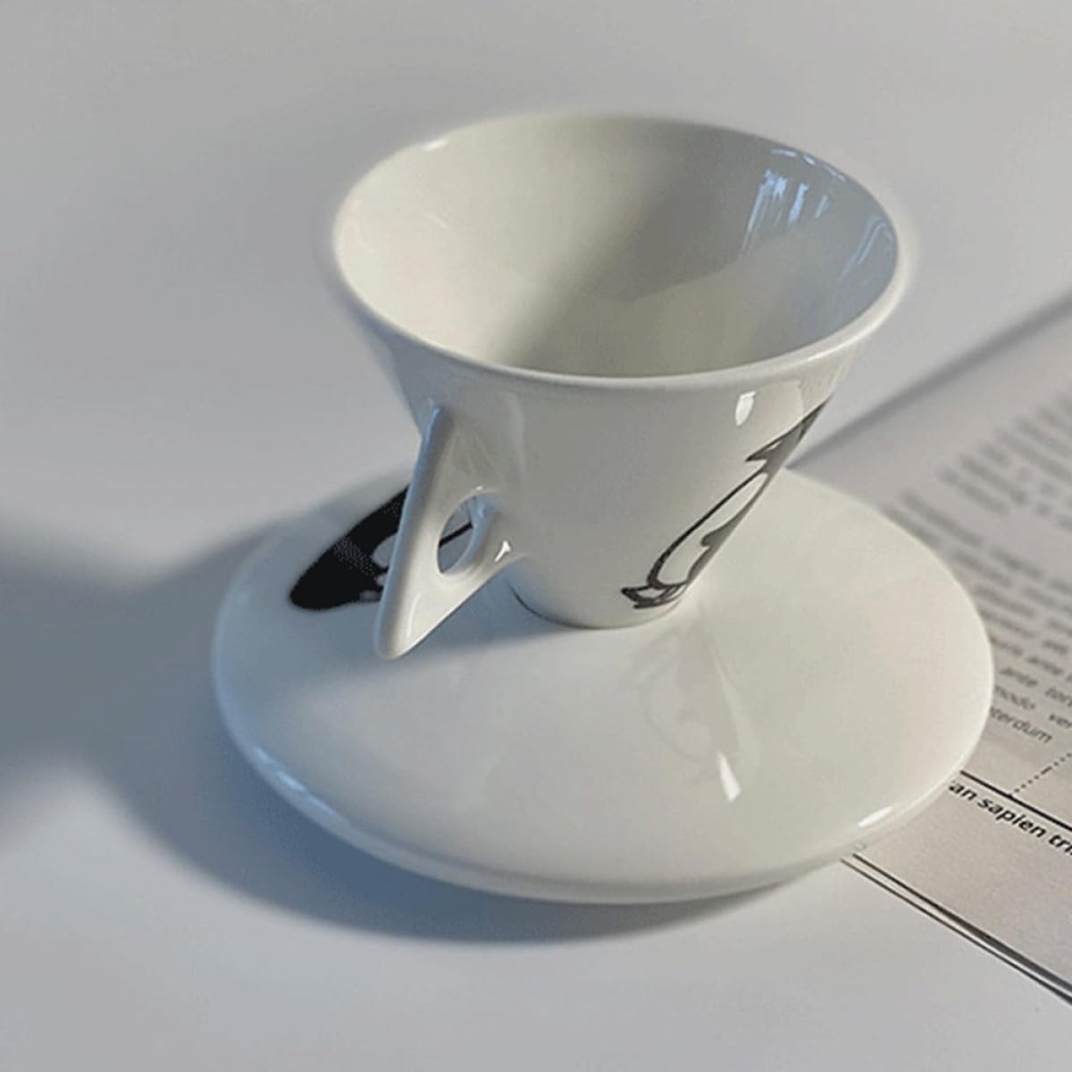 Gatuida 1 Juego de Taza de Café con Platillo y Taza de Té Tarde Inglesa Estilo Original y Delicado