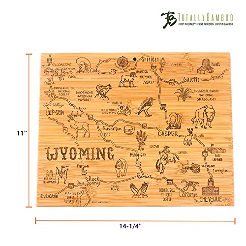 Tabla de cortar madera forma Wyoming 36x28x1.6 cm miniatura 6