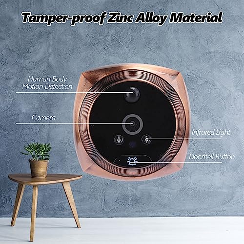 4300E Digital Door Viewer Camera, Peephole Camera Eye Doorbell Camera 1 Million Pixels 4.3in LCD Scr