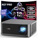 2500 ANSI Lumen Official Netflix Licensed 4K UHD Smart Projector, HAPPRUN Home Theater with Dolby Audio, Wi-Fi 6 & Bluetooth 5.2, Built-in Streaming Apps, Works with Smartphones, Indoor & Outdoor Use