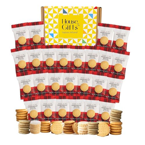 Shortbread Rounds Biscuits Hamper (25 x 11g Packs) | All Butter Scottish Shortbread Biscuits | Great Gift for Birthdays Celebrations and Special Occasions | Delicious British Gift Set
