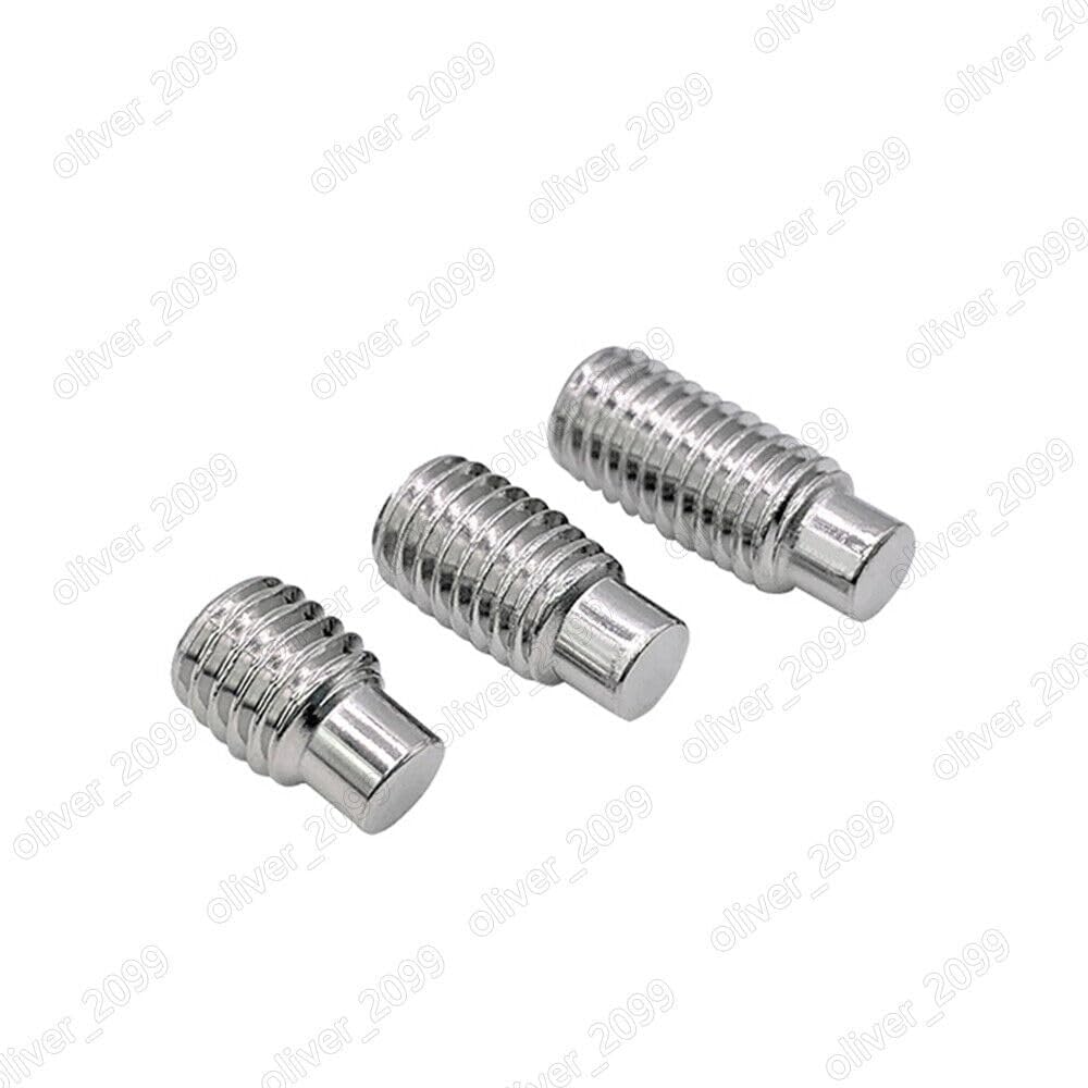 Tornillos de ajuste de seis caras huecas de acero inoxidable, 3 piezas, con punta para perros(M4 0,7 x 12 mm)