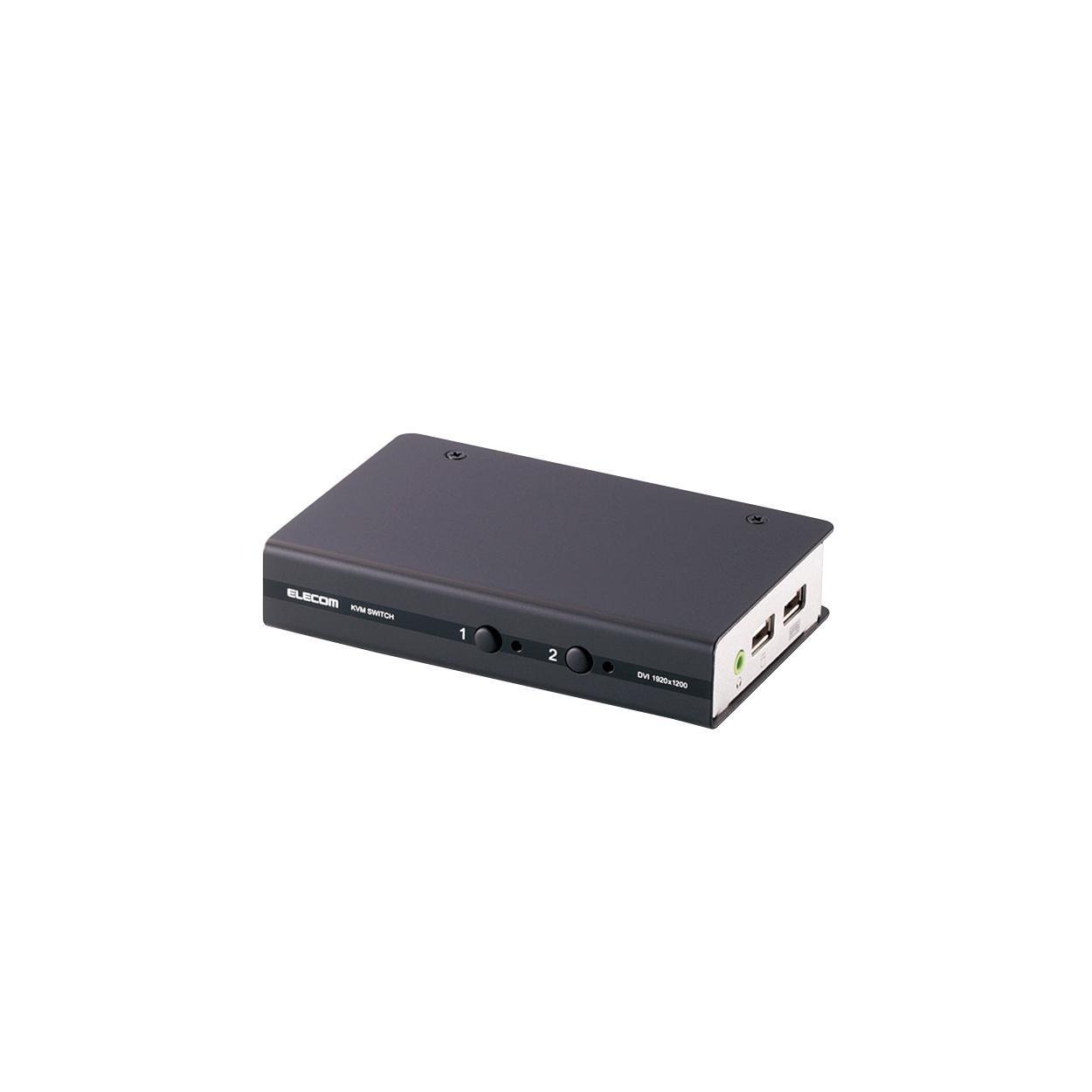 erekomu KVM Switch USB DVI Speakers