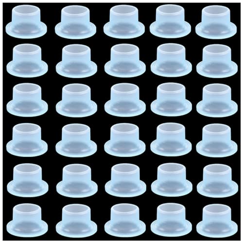Lot de 30 joints d'étanchéité en silicone pour robinets - CuiCanfla - Anti-fuite - Bouchon en silicone anti-fuite pour valves triangulaires de robinet