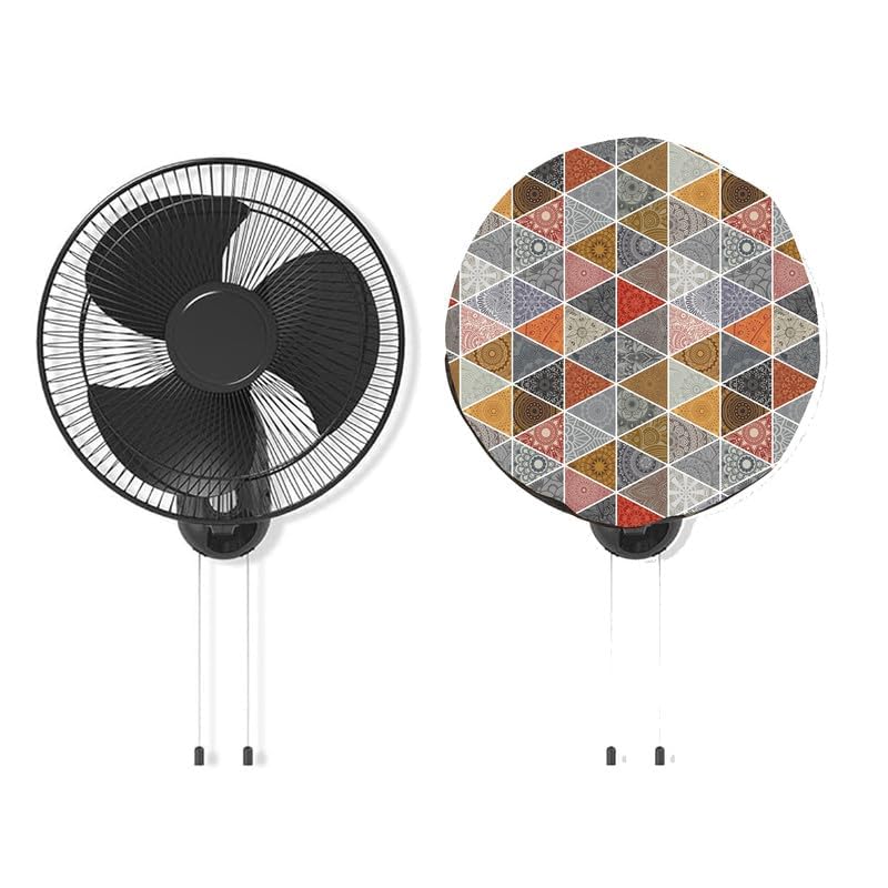 HomeStore-YEP Wall Fan Cover for Home, Office, Living Room Universal Size Suitable for All Major Brands Printed Waterproof Pack of 1 Pc Multichips-picture-11