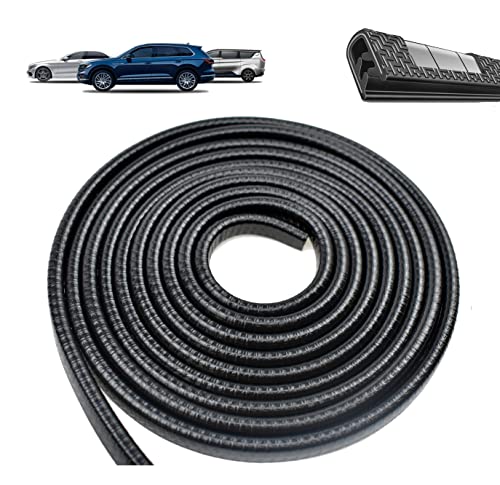 10M Protection Portiere Voiture, Joint Protection Tabouret Bar Patins Joint Tole Forme U Pas Besoin de Coller - Noir