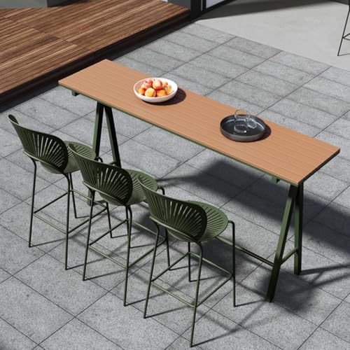 Table de bar de salle à manger industrielle étroite pour petits espaces - 2