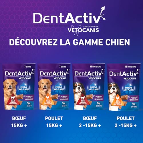 Vetocanis | Dentactiv | Dental Hundeleckerli | Köstliche Hunde Leckerlies | Hunde Zahnpflege & Gesundheit | Hundesnacks Huhn… – Ansicht 8