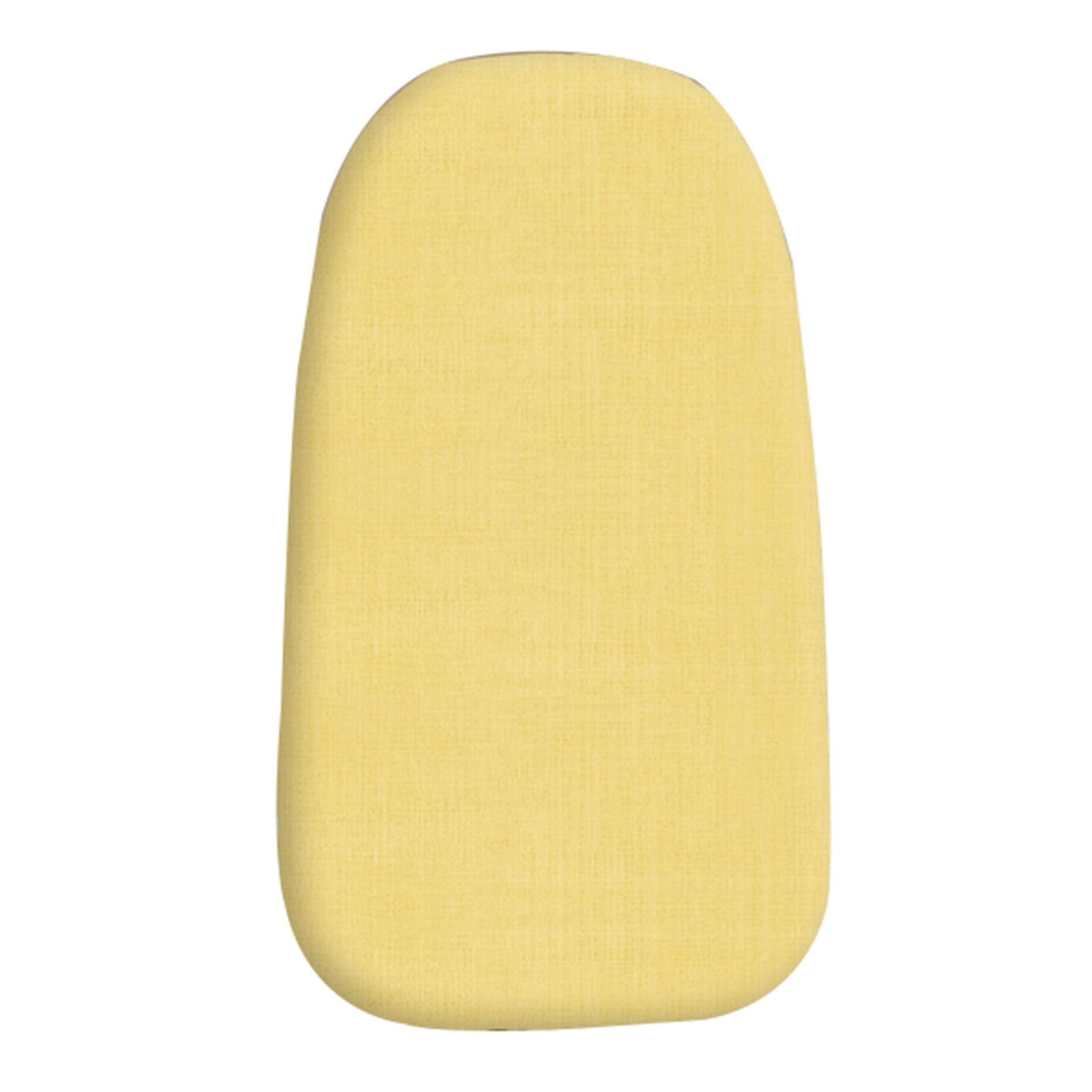 Mini funda para tabla de planchar y almohadilla extra gruesa para tablas de planchar de mesa pequeña, resistente al calor, cordón elástico amarillo (50 x 30 cm) protección