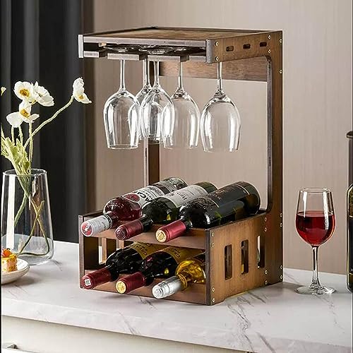 Soporte para Botellas de Vino de Bambú de 3 Niveles miniatura 3