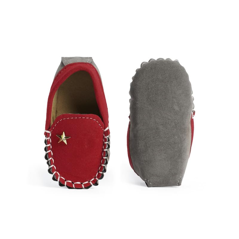 CHIU Formal Slip On Shoes With Star Applique For Baby Boys 5 514YTw ICwL