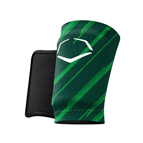 EvoShield MLB Protective Speed Stripe Wrist Guard, Green, Medium