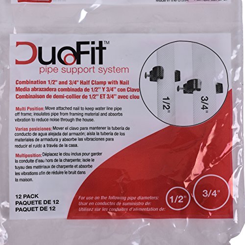 Support DuoFit Oatey 1/2 pouce pour éliminer les vibrations de tuyaux - 5