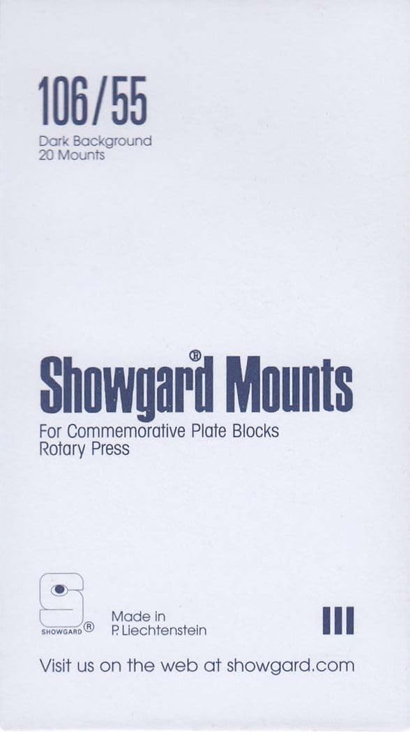 Pre-cut Black Stamp Mounts Size 127/70