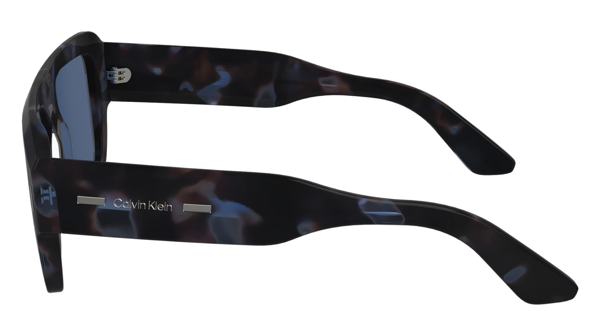 Calvin Klein Unisex Adult Sunglasses CK24501S - Blue Havana with Solid Blue Lens