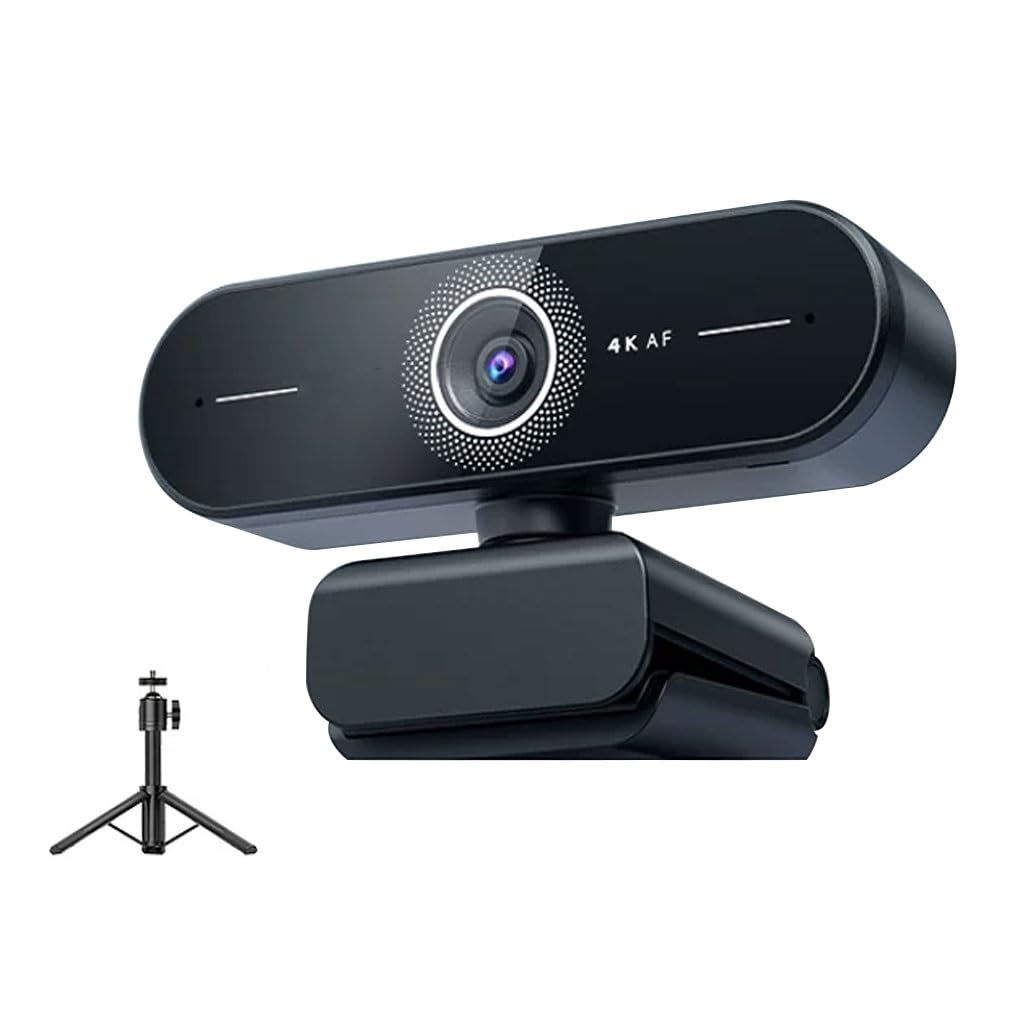 LEIYTFE Computer Webcam 4K Ultra HD F/1.8 Conference Room Camera for Video,Built-in Microphone and Privacy Cover,Angle Adjustable USB Web Camera(with Tripod)-image-40