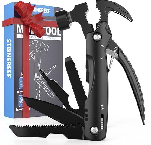 Couteau Multifonction 12 en 1 Marteau Pince Scie Tournevis Camping Pêche