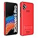 Wireless ProTech Case Compatible with Samsung Galaxy XCover6 Pro (SM-G736), Shell Case and Belt Clip Holster Combo with Kickstand and Screen Protector (Red)