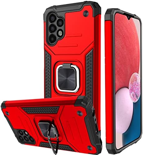 Honeyview ShockProof Case for Samsung Galaxy S21 FE with Ring Kickstand, Bumper Armour Phone Cover for Samsung Galaxy S21 FE - Black-New