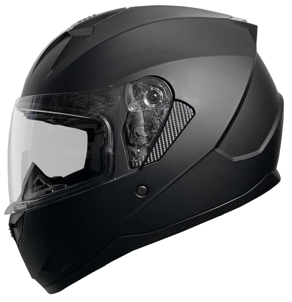 Integralhelm Motorradhelm Rallox 67 schwarz matt Motorrad Roller Sturz Helm S M L XL