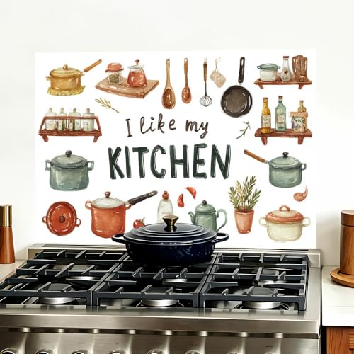 Image of I Like My Kitchen Backsplash Peel and Stick, 35.4x23.6 in