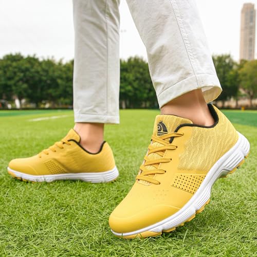 Image of Waterproof Professional Golf Shoes Men Spikes Golf Sneakers Male Outdoor Anti Slip Walking Footwears