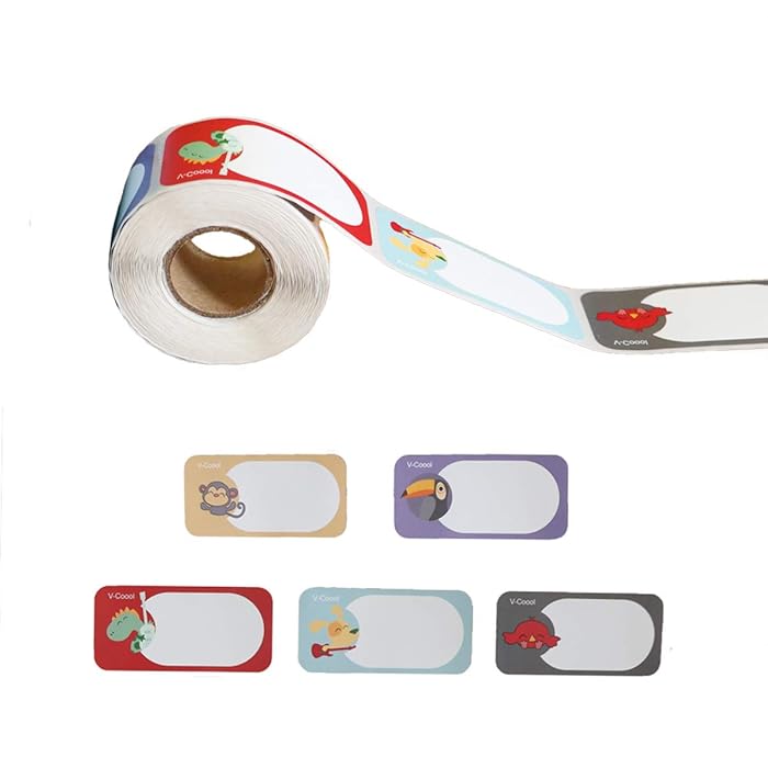 Buy 200pcs Bottle Labels Animals Name and Date Label for Daycare or