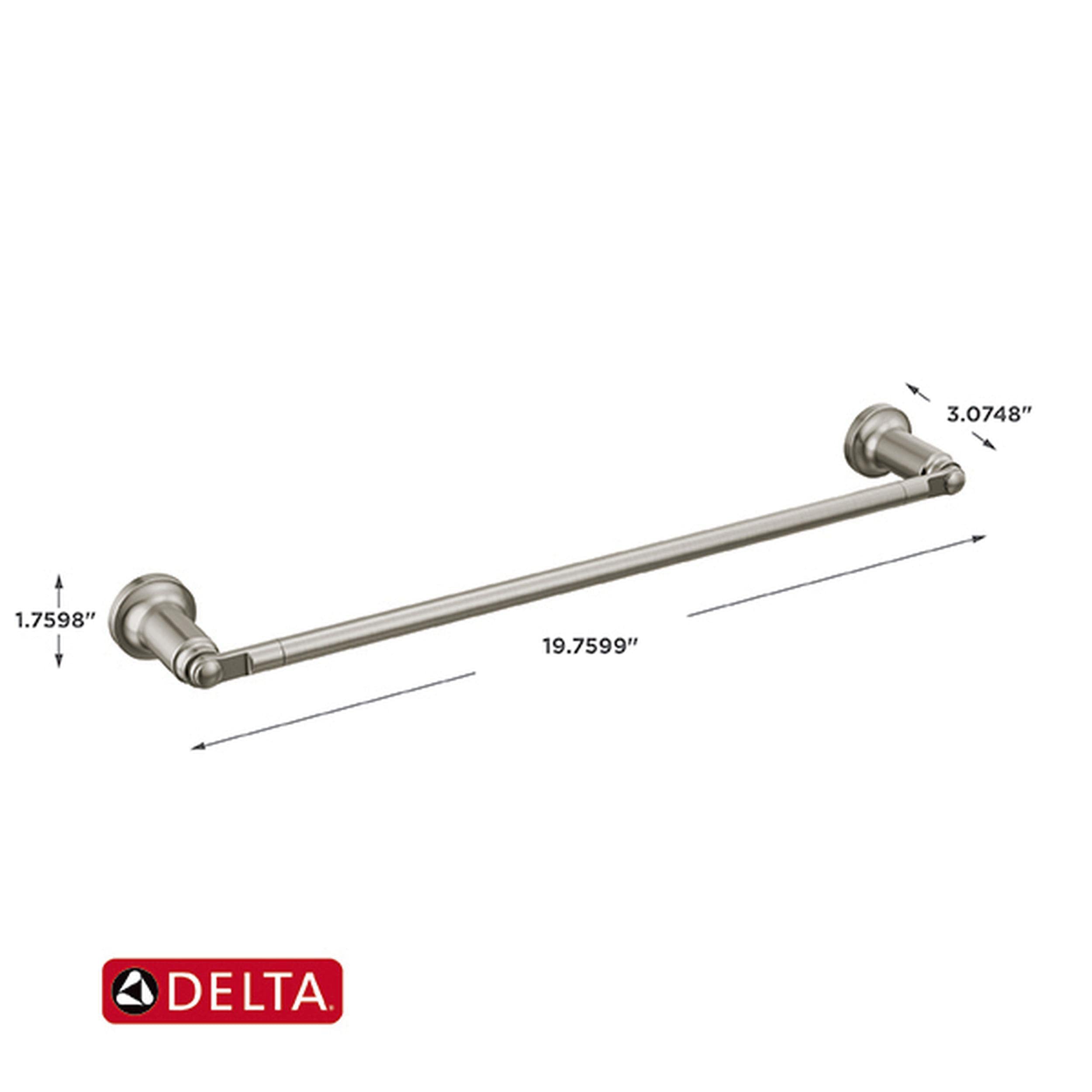 Delta 73518-SS Saylor Bath Hardware Towel bar, Stainless, Bathroom Accessory - Image 3