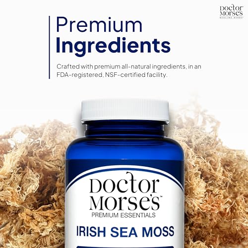 Irish Sea Moss Advanced Supplement Capsules 1500mg, Ultra Potent Seamoss Advanced with Bladderwrack & Burdock Root, Made in FDA-Registered, NSF-Certified Facility, Overall Health Support, 90 Capsules - Image 6