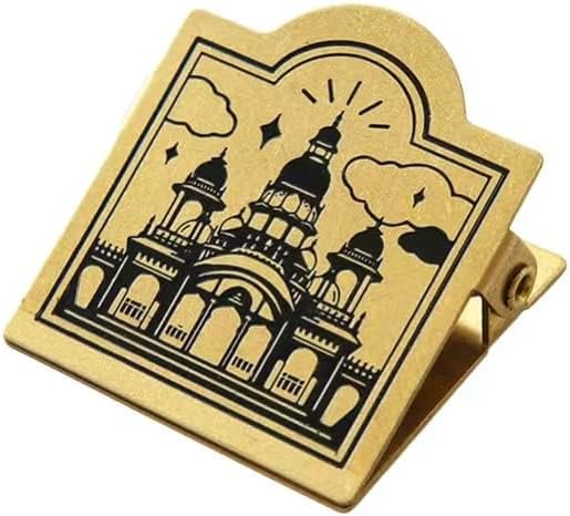 Miniatura 2 de Clip de latón, clip de carpeta de latón, clip de carpeta de billetes, clips de latón para diarios, clips decorativos para carpetas, clip para