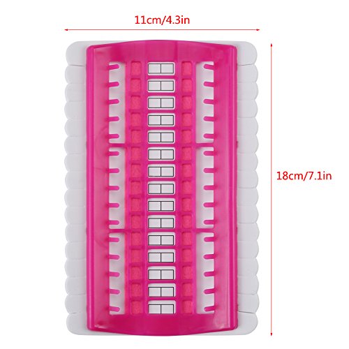 Image of Pssopp Floss Organizer Embroidery, Cross Stitch Tool 30 Position Cross Stitch Needles Holder Thread Organizer Sewing Tools Embroidery Thread Organizers Shelf (Rose)