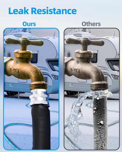 Image of MIROZO 25FT RV Heated Water Hose | Heated Drinking Water Hose|-40 ℉ Freeze Protection|with Energy-Saving Thermostat,for RV,Garden,Camper,Home