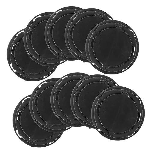 Alipis 20pcs Piggy Bank Bottom Cover Piggy Bank Jar Piggy Bank Plugs Stoppers Accessory Piggy Bank Bottom Plugs Piggy Bank Stopper Piggy Bank Bottom Lids Savings Jar Covers Black