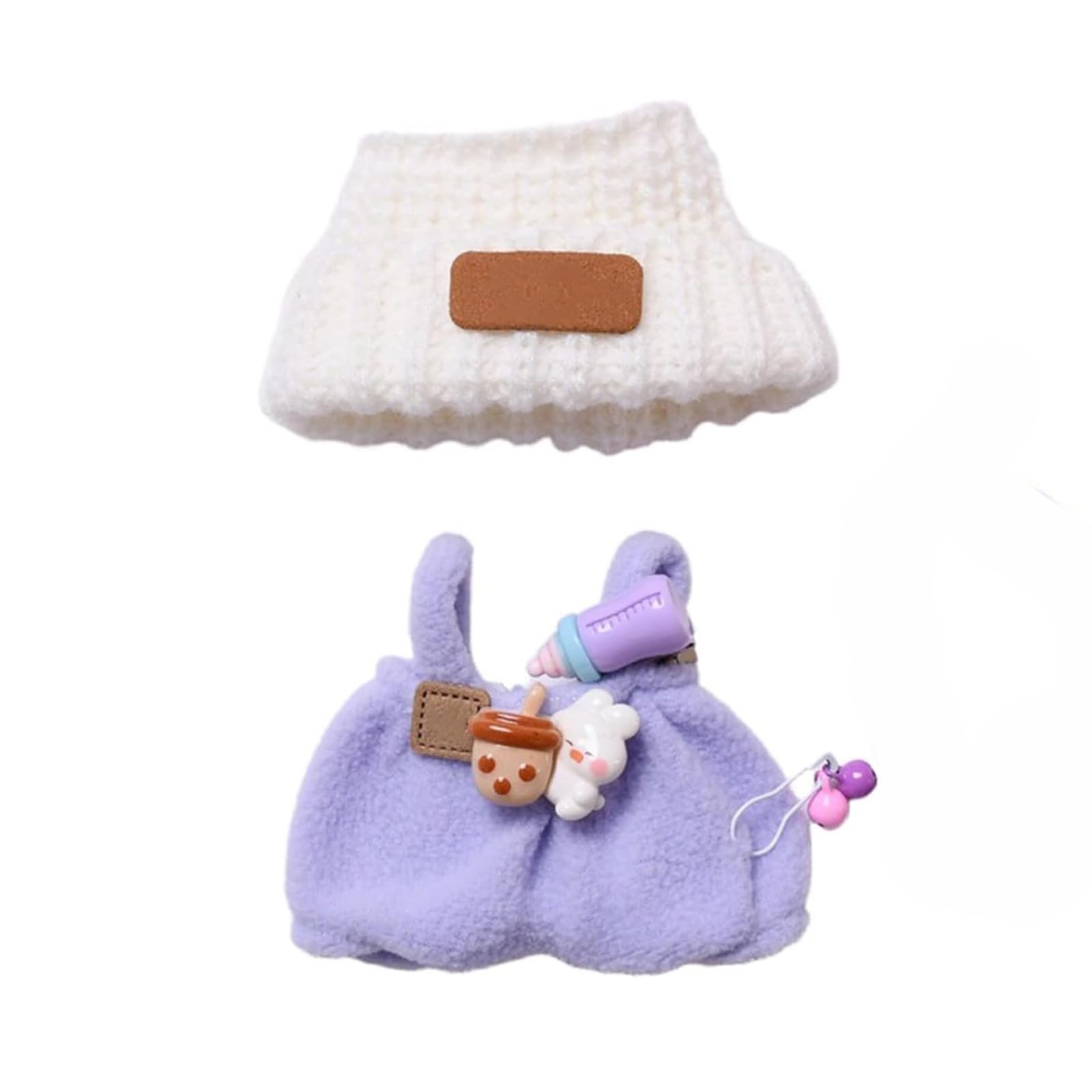 17cm Doll Clothes,Clothes for Dolls Outfit,Accessories for 17cm Dolls Clothes,Cute Clothes for Dress up Unique Style,1 Skirts 1 Hats Girl for Best Gifts No Doll Included (PP2)