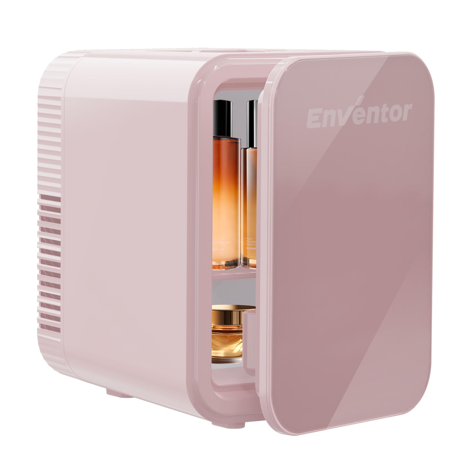 Enventor Mini Fridge 4 Litre/ 6 Can, AC+12V DC Power, Portable Cooler & Warmer for Bedrooms, Home, Car, Travel/Skincare, Cosmetics/Fruit and Drinks, Black — view 10