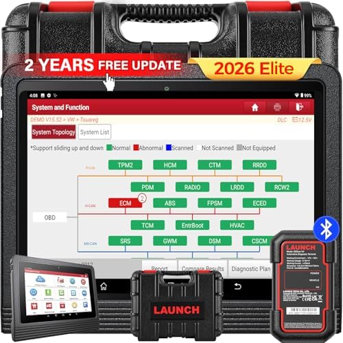 Launch X431 PRO3 (V+) V5.0 2026 Upgraded Bidirectional Scan Tool, OEM Topology Map, Scan HD Trucks, AutoAuth for FCA SGW, ECU Coding, 55+ Services, All System Diagnose, 2-Year Free Update, CAN FD