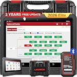 Launch X431 PRO3 (V+) V5.0 2026 Outil de balayage bidirectionnel amélioré, OEM Carte topologique, balayage HD Camions, AutoAuth pour FCA SGW, ECU Codage 55+ Services, tous les diagnostics système, 2-Year Mise à jour gratuite, CAN FD | 10.1 Des pouces, ECU Codage AutoAuth pour FCA SGW, 55+ Se