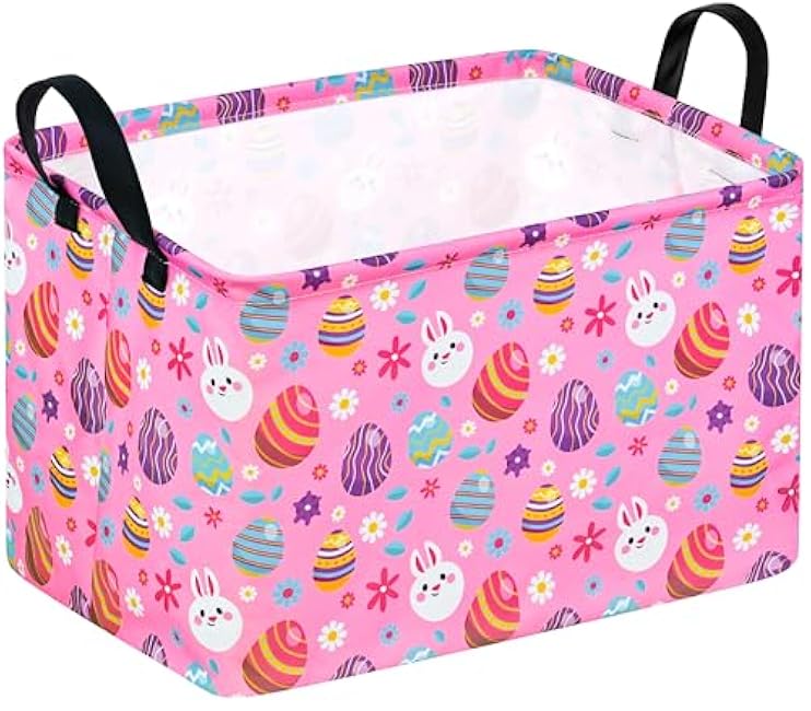 Ghost Halloween Party Basket, Collapsible Gift Storage Container for Kids' Toys and Clothes, Cute Organizer Box