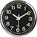 Price comparison product image DLMDLL Luminous Wall Clock Radio Controlled Wall Clock Silent Luminous Round Quartz Battery Operated Wall Clocks with Night Light Function for Home Office 12 Inch