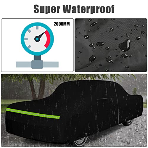 Image of Waterproof Car Cover Compatible with Chevrolet Bel Air / 150 /210 1950-1957 Sedan /Coupe /Hardtop 210T All Weather Classic Car Covers with Zipper Door for Snow Rain Protection