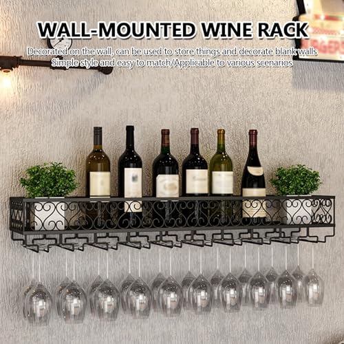 Solution de rangement de cuisine suspendue et casier à vin mural de style industriel - 3