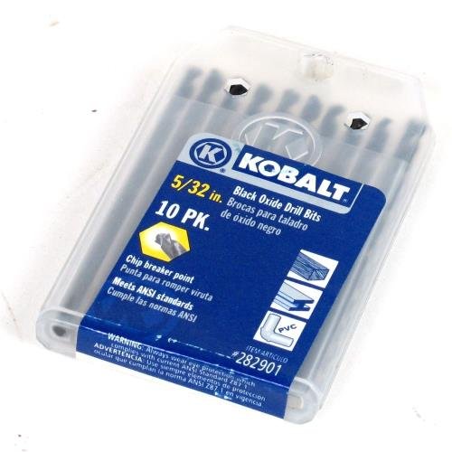 Kobalt 10-Pack 5/32" Black Oxide Twist Drill Bits