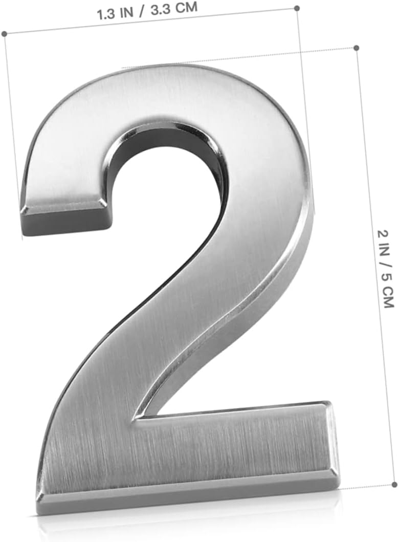 Mikikit 20pcs Unique Arc Abs House Numbers for Diy Mailbox Door Numbers Easy Install