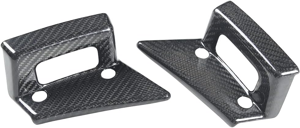 Sekhyna Exterior Handle Switch Cover Trim Compatible with Corvette C7 Stingray 2014-2019 Real Carbon Fibre 2PCS Exterior Door Handle Switch Protection Cover Trim (Black Carbon)