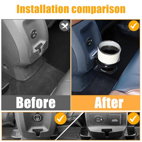 Organizador Expansor de Portavasos Trasero Compatible Ford Maverick 2022-2024 miniatura 2