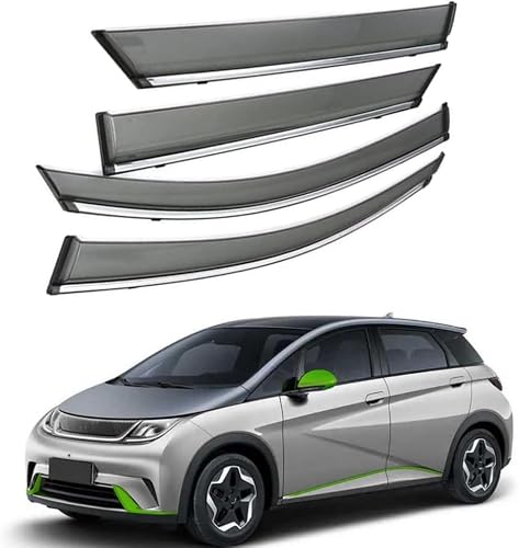 WeiYH Wind Deflectors for BYD Dolphin ATTO 2 MK1 2022+, Keep Your Car Ventilated in Rain Car Rain Guard Shield Stick-on Fitment Weathershields